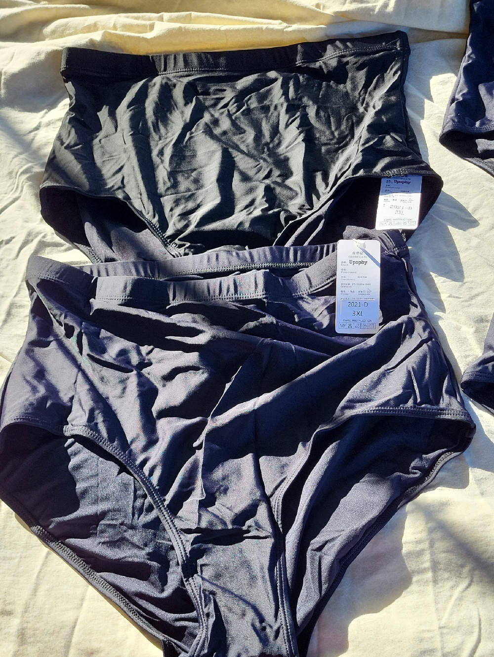High-Waist Black Swim Bottoms. 4 For $15. 3XL